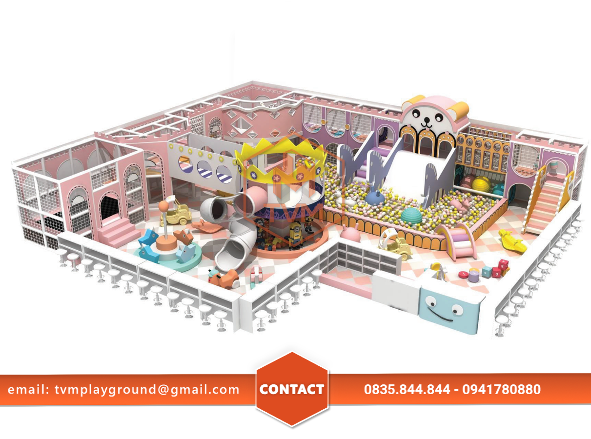 xây dựng mô hình khu vui chơi nhà banh trẻ em